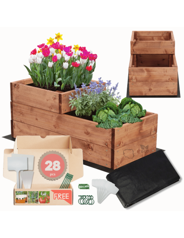 Skrzynia na warzywa warzywniak inspekt IMPREGNOWANY 27x30x60 GRATISY ECO