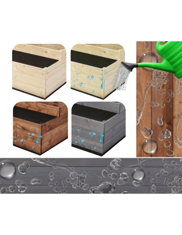 Grządki kaskadowe - Skrzynia na warzywa skrzynie na warzywniak IMPREGNOWANY 18x120x60 GRATISY EKO - product 9