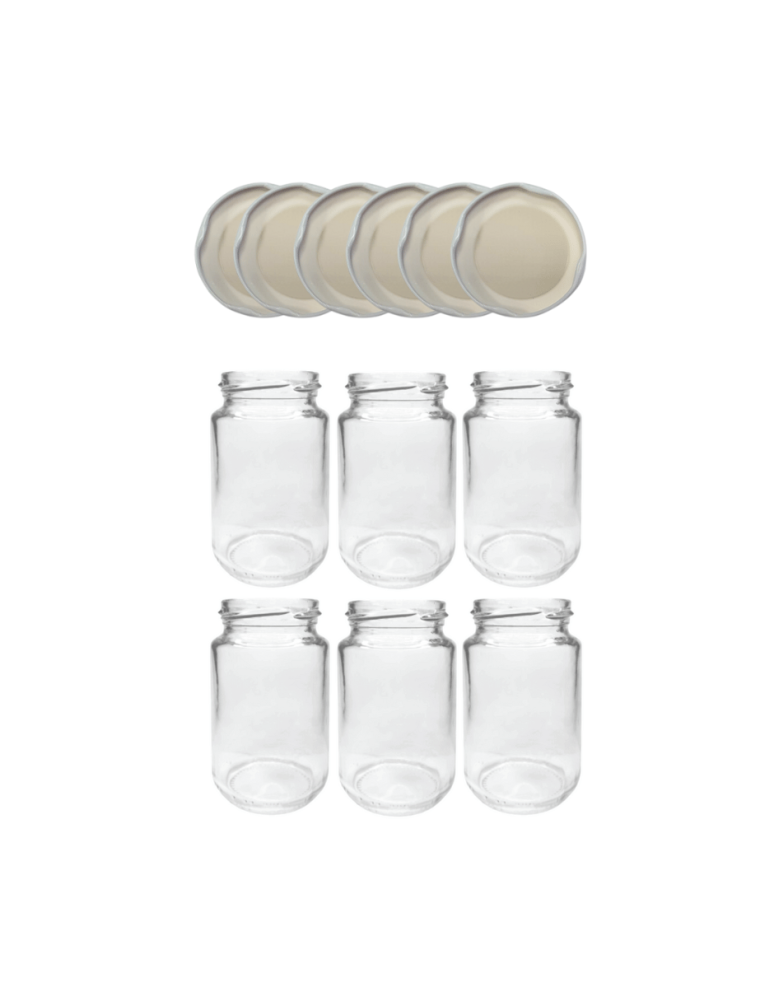 Słoiki - Słoiki 190ml 0,2 dżemy konfitury przyprawy deserki 6kompletów zakrętki 53mm - product b2b.wamar.biz 2