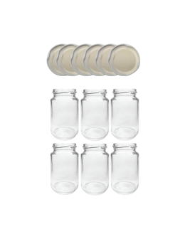 Słoiki 190ml 0,2 dżemy konfitury przyprawy deserki 6kompletów zakrętki 53mm - product 2