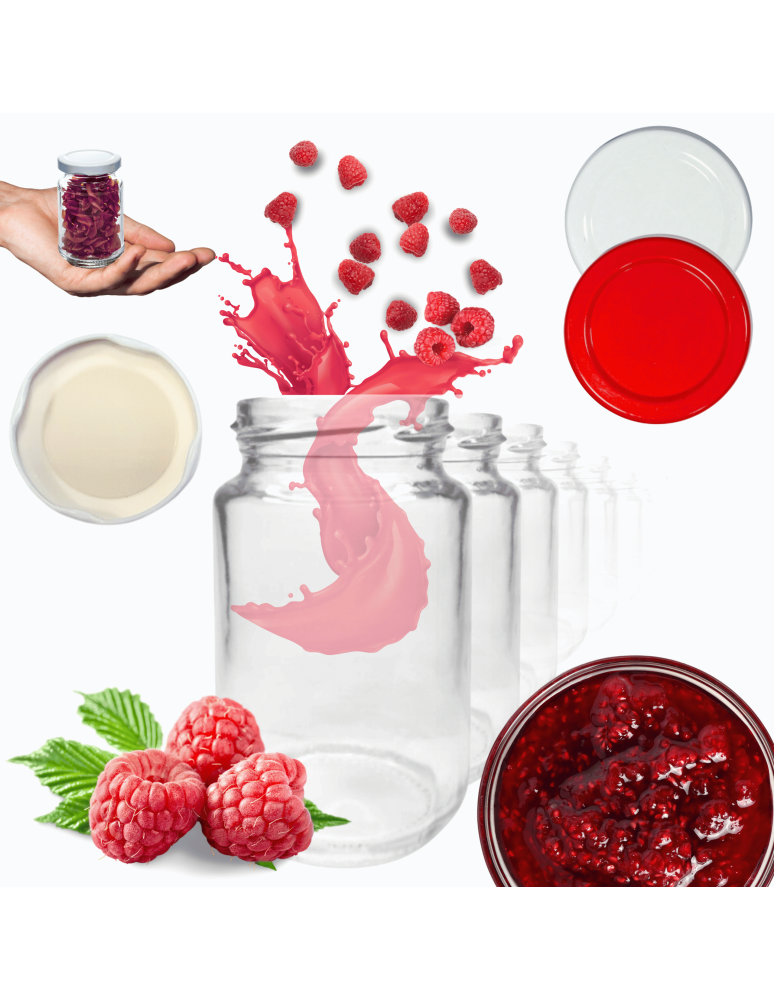 Słoiki - Słoiki 190ml 0,2 dżemy konfitury przyprawy deserki 30kpl zakrętki 53mm PZH - product b2b.wamar.biz 1