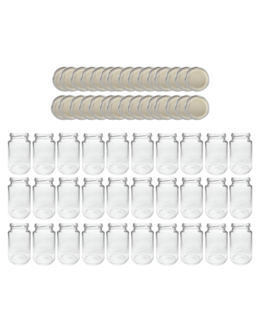 Słoiki 190ml 0,2 dżemy konfitury przyprawy deserki 30kpl zakrętki 53mm PZH - product 2