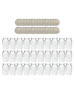 Słoiki 190ml 0,2 dżemy konfitury przyprawy deserki 30kpl zakrętki 53mm PZH - product 2