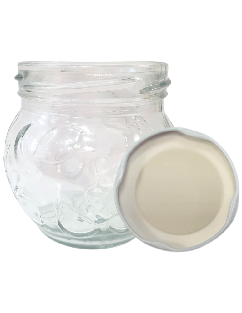 Słoiki - Słoik 215ml dżemy konfitury przyprawy deserki KOMPLET z POKRYWKĄ 66mm - product b2b.wamar.biz 2