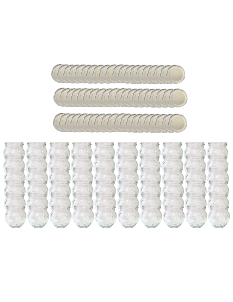 Słoiki - Słoiki 215ml dżemy konfitury przyprawy deserki 60kpl zakrętki 66mm PZH - product b2b.wamar.biz 2