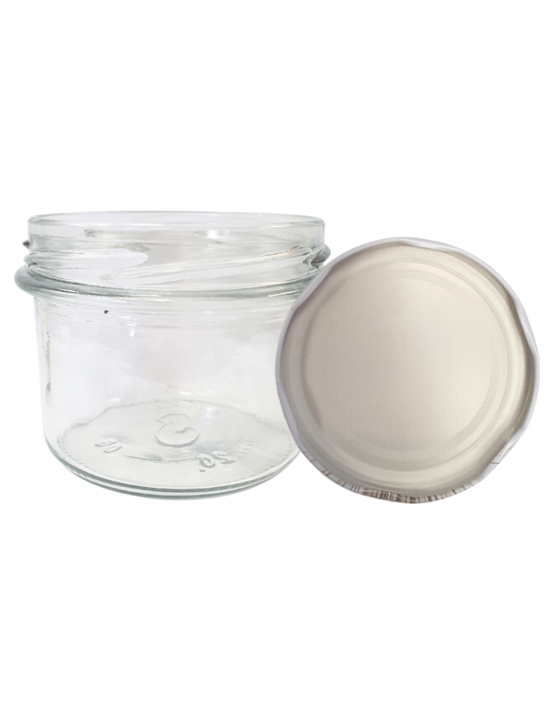 Słoiki - Słoik 235ml dżemy konfitury przyprawy deserki KOMPLET z POKRYWKĄ 82mm - product b2b.wamar.biz 2