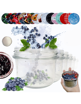 Słoiki 235ml dżemy konfitury przyprawy deserki 6kompletów zakrętki 82mm