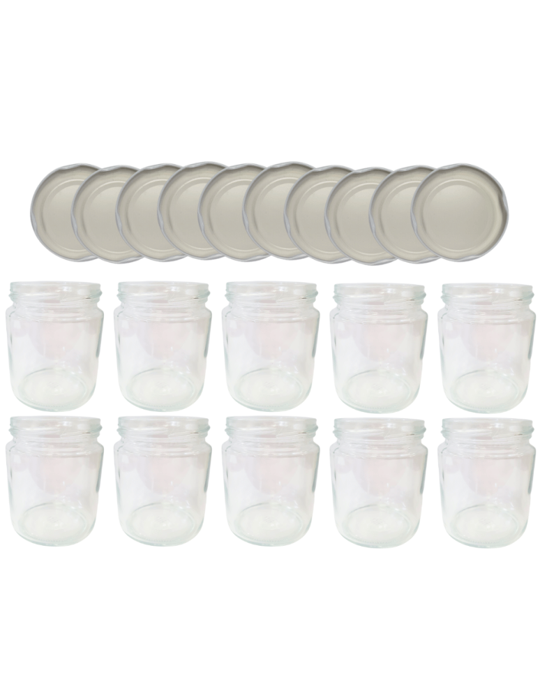 Słoiki - Słoiki 250ml dżemy konfitury przyprawy deserki 10kpl zakrętki 66mm PZH - product b2b.wamar.biz 2