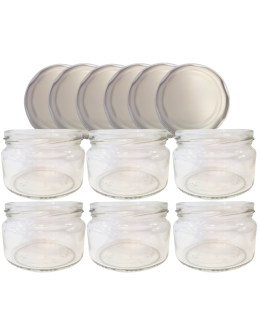 Słoiki 250ml dżemy konfitury przyprawy deserki 6kompletów zakrętki 82mm - product 2