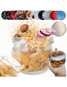 Słoik 260ml dżemy konfitury przyprawy grzybki KOMPLET z POKRYWKĄ 82mm