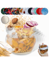 Słoiki 260ml dżemy konfitury przyprawy grzybki 6kompletów zakrętki 82mm