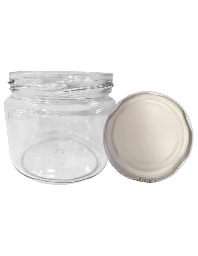 Słoiki - Słoik 330ml dżemy konfitury przyprawy grzybki KOMPLET z POKRYWKĄ 82mm - product b2b.wamar.biz 2