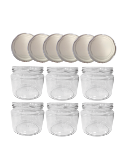Słoiki 330ml dżemy konfitury przyprawy grzybki 6kompletów zakrętki 82mm - product 2