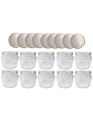 Słoiki 330ml dżemy konfitury przyprawy grzybki 10kpl zakrętki 82mm PZH - product 2