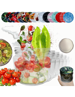 Słoiki 330ml dżemy konfitury przyprawy grzybki 60kpl zakrętki 82mm PZH