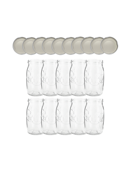 Słoiki 335ml dżemy konfitury kompot sok grzybki 10kpl zakrętki 66mm PZH - product 2