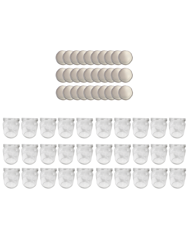 Słoiki - Słoiki 425ml dżemy konfitury kiełbasa pasztet 30kpl zakrętki 82mm PZH - product b2b.wamar.biz 2