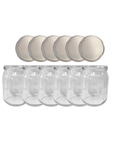 Słoiki 540ml dżemy konfitury przeciery pasztet 6kompletów zakrętki 82mm - product 2