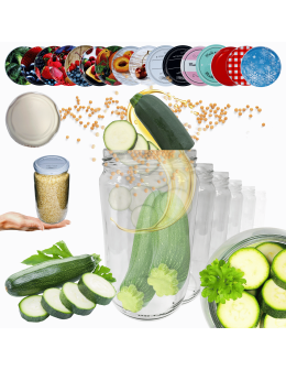 Słoiki 720ml dżemy konfitury przeciery salatki 6kompletów zakrętki 82mm