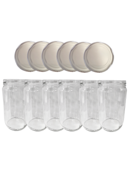 Słoiki 720ml dżemy konfitury przeciery salatki 6kompletów zakrętki 82mm - product 2