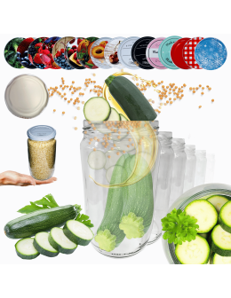 Słoiki 720ml dżemy konfitury przeciery salatki 10kpl zakrętki 82mm PZH