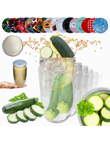 Słoiki 720ml dżemy konfitury przeciery salatki 60kpl zakrętki 82mm PZH