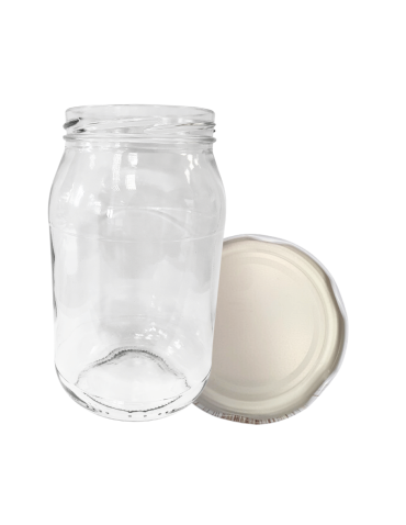 Słoik 900ml 0,9l miód ogórki małosolne salatki KOMPLET z POKRYWKĄ 82mm - product 2