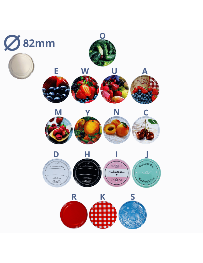 Słoiki - Słoiki 900ml 0,9l miód ogórki małosolne salatki 6kompletów zakrętki 82mm - product b2b.wamar.biz 5