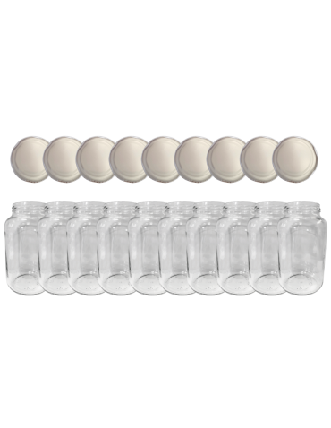 Słoiki 1500ml 1,5l soki ogórki małosolne grzyby nalewki 10kpl zakrętki 82mm PZH - product 2