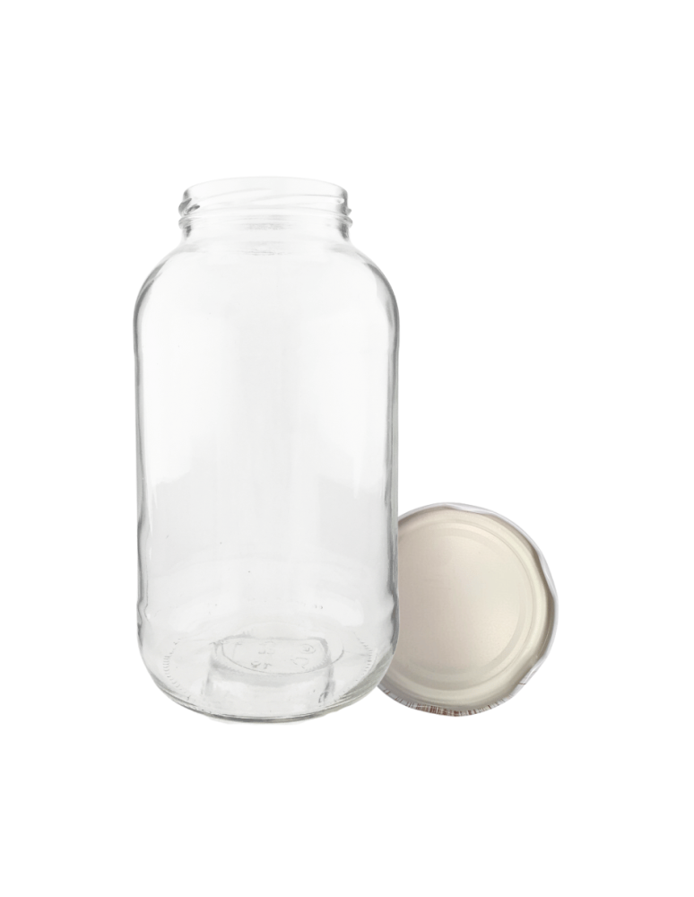 Słoiki - Słoik 2000ml 2l soki ogórki kiszone grzyby nalewki KOMPLET z POKRYWKĄ 82mm - product b2b.wamar.biz 2