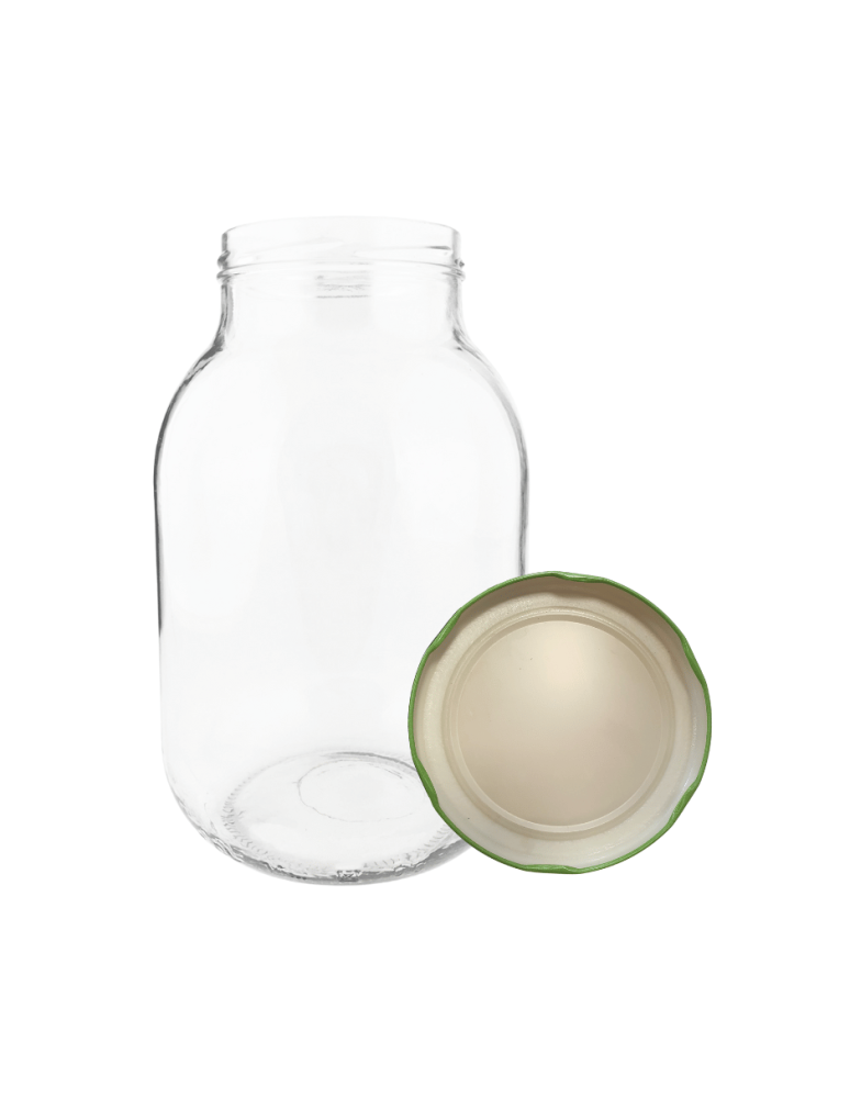 Słoiki - Słoik 4000ml 4l soki ogórki cukinia grzyby nalewki KOMPLET z POKRYWKĄ 100mm - product b2b.wamar.biz 2