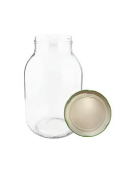 Słoik 4000ml 4l soki ogórki cukinia grzyby nalewki KOMPLET z POKRYWKĄ 100mm - product 2