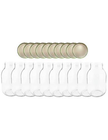 Słoiki 4000ml 4l soki ogórki cukinia grzyby nalewki 10kpl zakrętki 100mm PZH - product 2