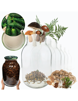 Słoiki 4000ml 4l soki ogórki cukinia grzyby nalewki 60kpl zakrętki 100mm PZH