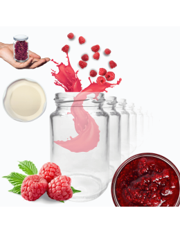 Słoiki 190ml 0,2 dżemy konfitury przyprawy deserki 6sztuk 53mm