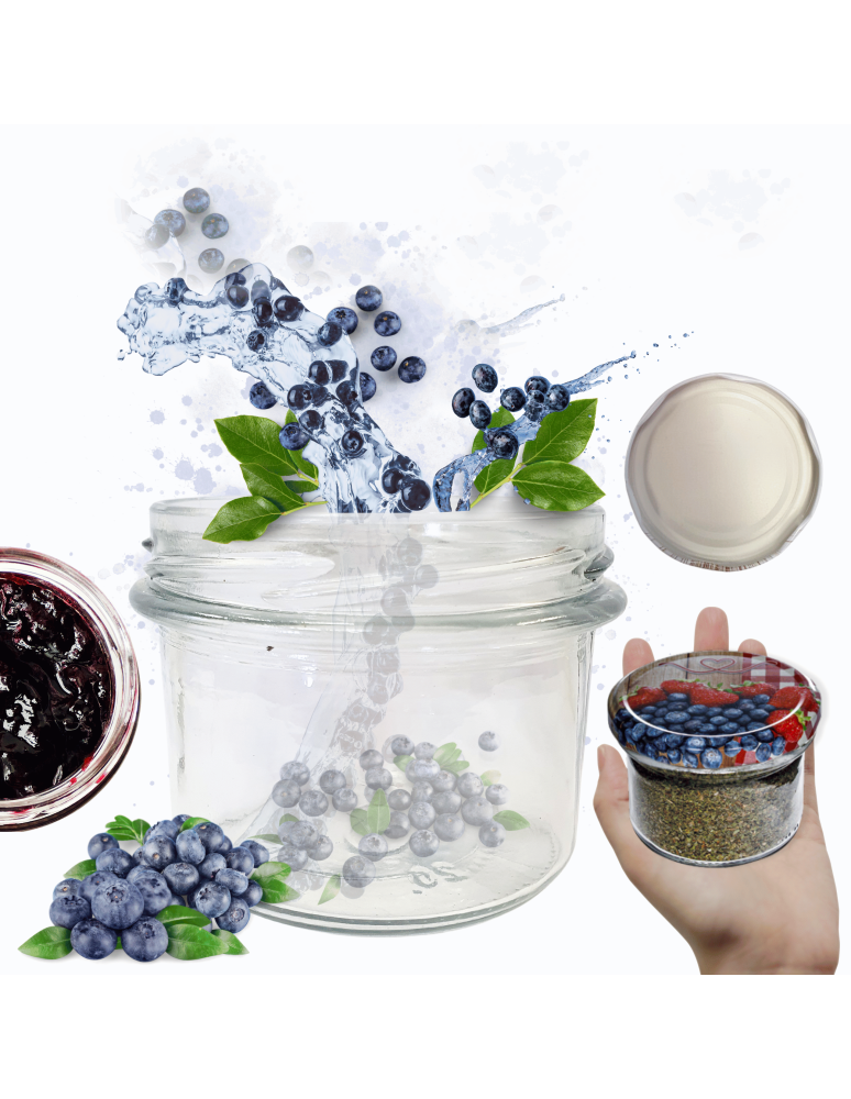 Słoiki - Słoik 235ml dżemy konfitury przyprawy deserki 1 sztuka 82mm - product b2b.wamar.biz 1