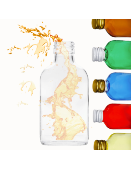 Butelka 100 ml piersiówka kieszonkowa na sok nalewki fi28 1szt BEZ NAKRETKI