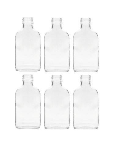 Butelki 100 ml piersiówki kieszonkowe na sok nalewki fi28 6szt BEZ NAKRETEK - product 2