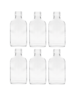 Butelki 100 ml piersiówki kieszonkowe na sok nalewki fi28 6szt BEZ NAKRETEK - product 2