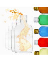 Butelki 100ml piersiówki kieszonkowe na sok nalewki fi28 10szt BEZ NAKRETEK