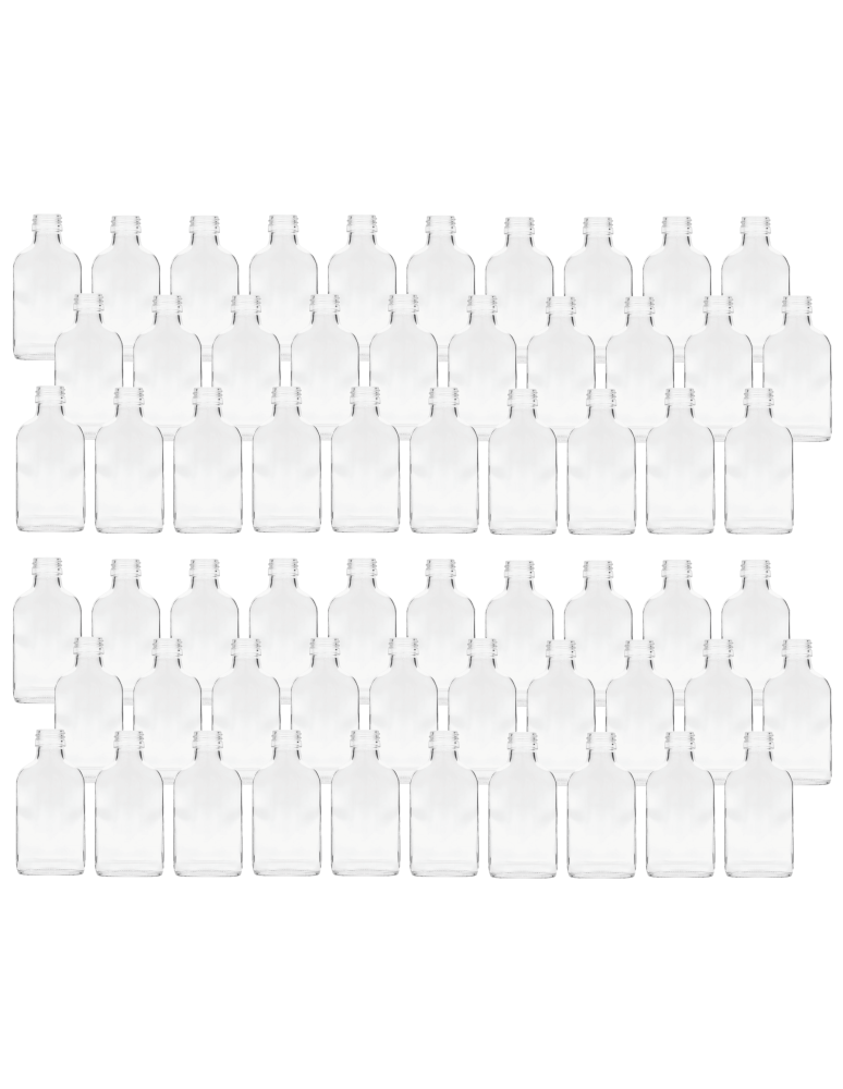 Szklane butelki na alkohol - galoniki - Butelki 100ml piersiówki kieszonkowe na sok nalewki fi28 60szt BEZ NAKRETEK - product b2b.wamar.biz 2