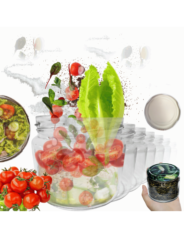 Słoiki 330ml dżemy konfitury przyprawy grzybki 6sztuk 82mm