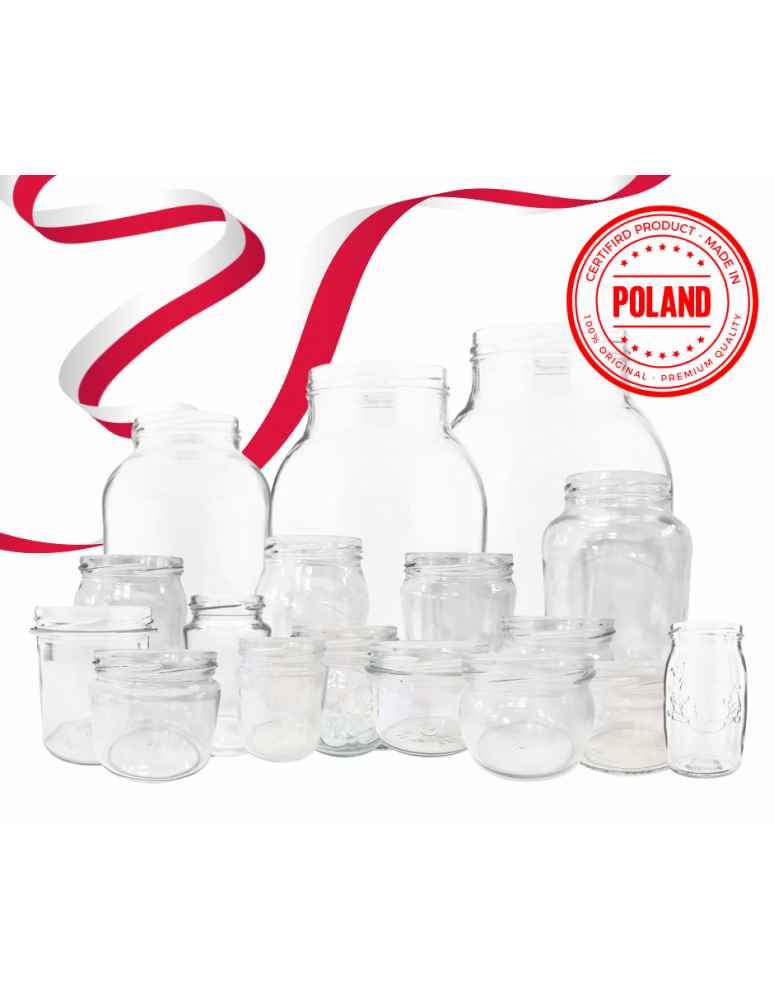 Słoiki - Słoiki 335ml dżemy konfitury kompot sok grzybki 6sztuk 66mm - product b2b.wamar.biz 11