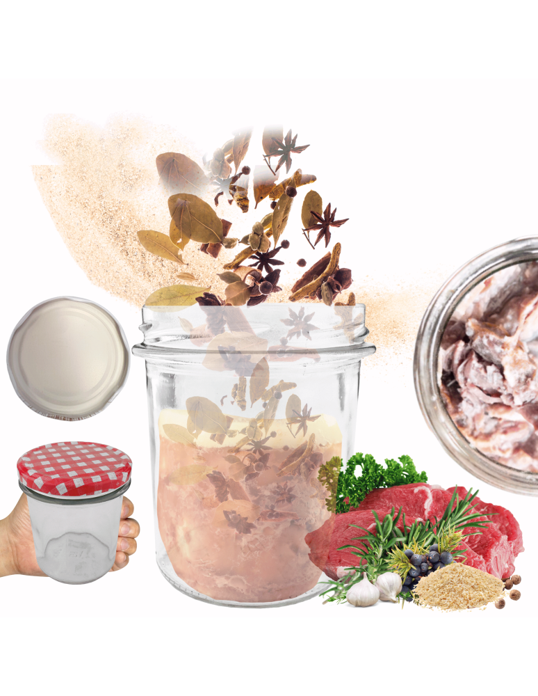 Słoiki - Słoik 346ml dżemy konfitury kiełbasa pasztet 1 sztuka 82mm - product b2b.wamar.biz 1