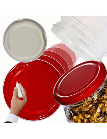 Pokrywki dekielki zakrętki nakrętki wieczka wieka 66mm 6 szt WZÓR R PZH