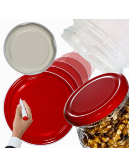 Pokrywki dekielki zakrętki nakrętki wieczka wieka 66mm 10 szt WZÓR R PZH