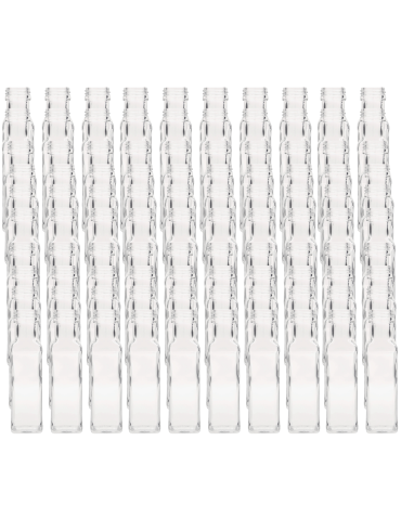 Butelki 100 ml maraski kwadratowe soki na oliwę fi31 100szt BEZ NAKRETEK - product 2