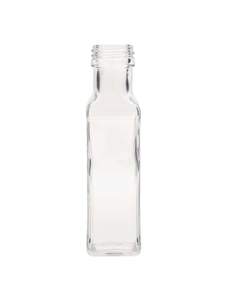 Szklane butelki na alkohol - galoniki - Butelka 100 ml maraska kwadratowa soki sok na olej fi31 1szt BEZ NAKRETKI - product b2b.wamar.biz 2