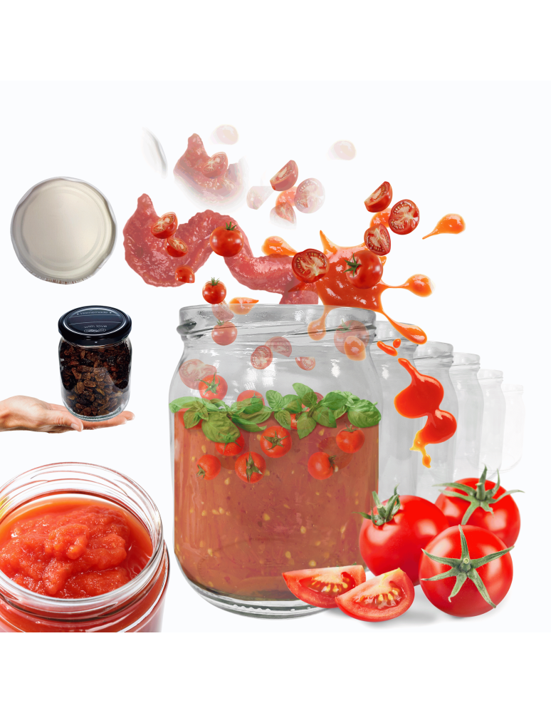 Słoiki - Słoiki 540ml dżemy konfitury przeciery pasztet 6sztuk 82mm - product b2b.wamar.biz 1