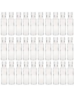 Butelki 100ml maraski kwadratowe soki na olej oliwę fi31 30szt BEZ NAKRETEK - product 2